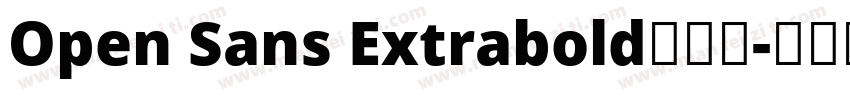 Open Sans Extrabold手机版字体转换